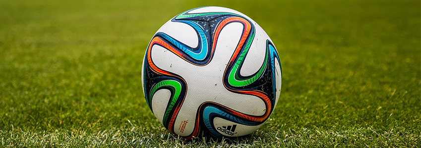Soccer ball on grass